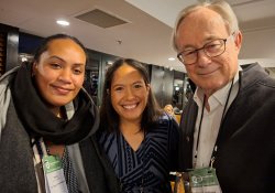The Village Family Medical NPs Sailau Lote-Onosemu and Angela Moananu with University of Auckland primary healthcare professor and specialist GP Bruce Arroll [Image: NZD]