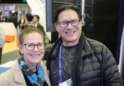 Boehringer Ingelheim senior brand manager Kirsten Henry and NZ manager Tony Davidson [Image: NZD]