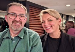 Former NPNZ chair and mental health NP Mark Baldwin with current NPNZ chair and primary care NP Chelsea Willmott [Image: NZD]