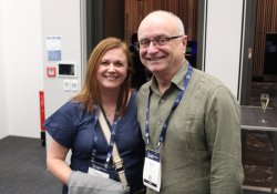 RNZCGP senior communications advisor Simone White; Porirua specialist GP and Health New Zealand Te Whatu Ora board member Bryan Betty [Image: NZD]