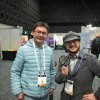 University of Otago researcher and pharmacist Yen Wei Lim with Inbox Magic co-founder SunKee Hong (aka Sherlock Holmes)
