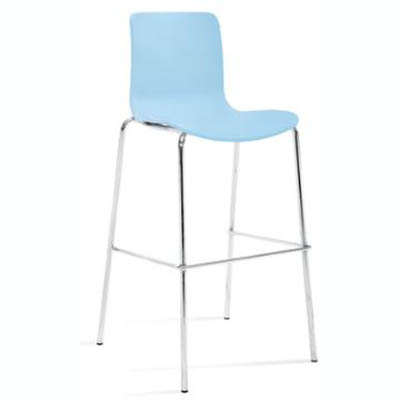 DAL ACTI TALL BAR CHROME STOOL BLUE