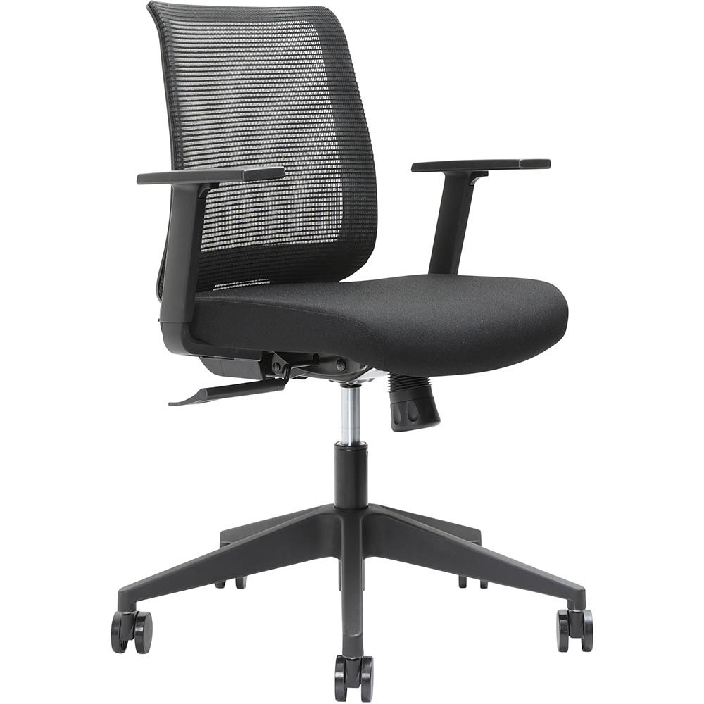 Brindis Task Chair Low Mesh Back Arms Black