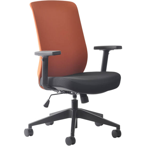 Buro Mondo Gene Task Chair High Back Arms Orange