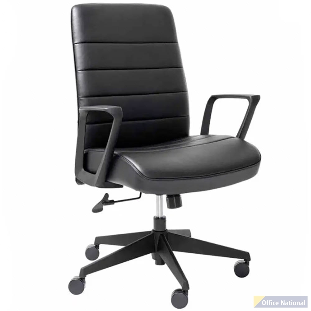 MONDO PLATO OFFICE CHAIR LEATHER BLACK