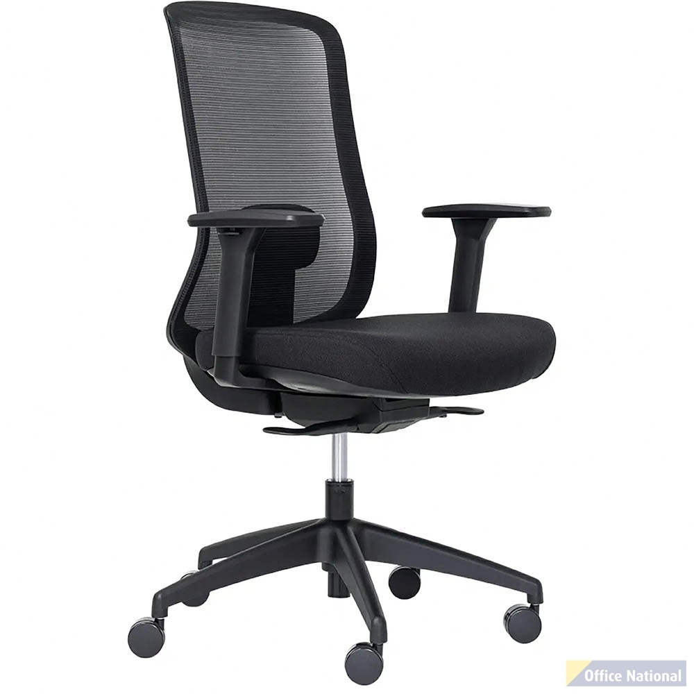 BURO ELAN MESH CHAIR WITH ARMS BLACK