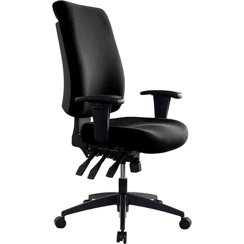 Buro Tidal Chair High Back Arms Black