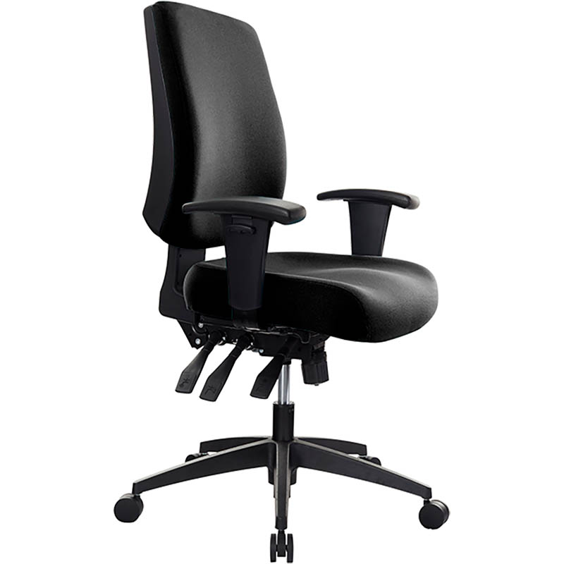 Buro Tidal Chair Medium Back Arms Black