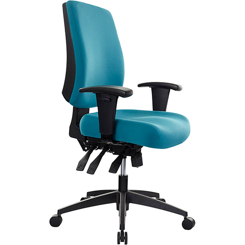 Buro Tidal Chair Medium Back Arms Teal