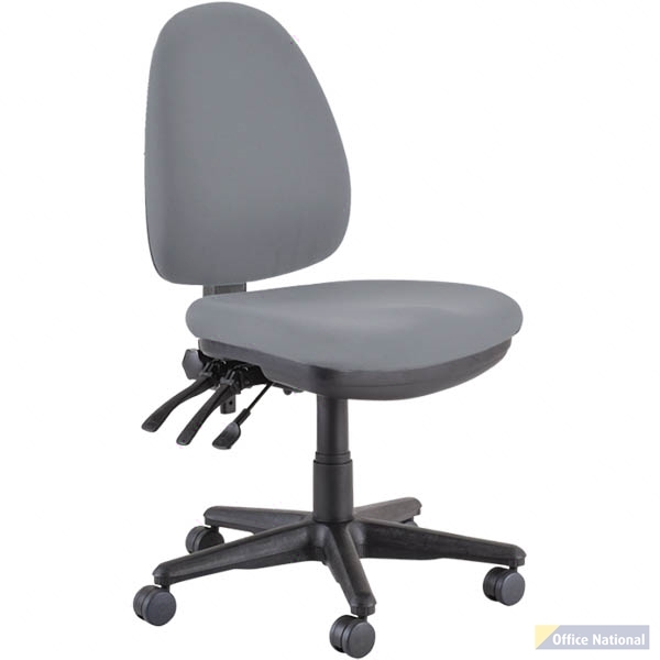 BURO VERVE TASK CHAIR HIGH BACK 3-LEVER CHARCOAL