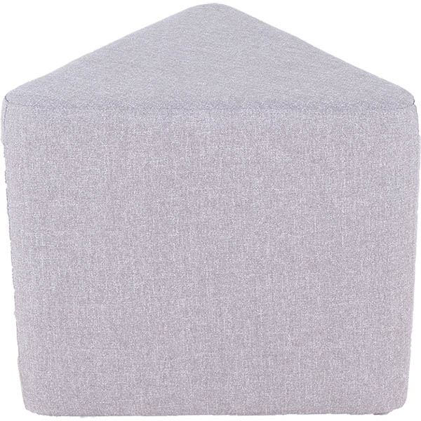 Buro York Ottoman Triangle Light Grey