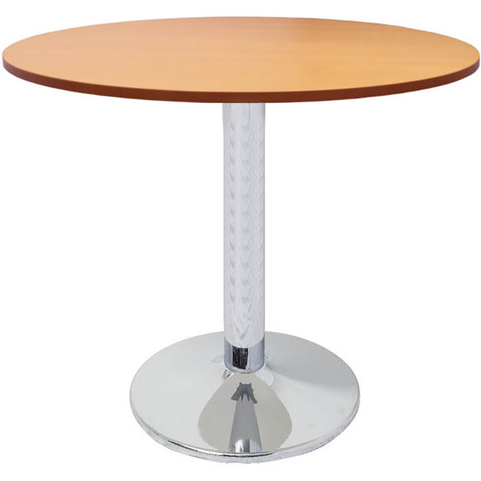 RAPIDLINE ROUND TABLE DISC BASE 1200MM BEECH/CHROME