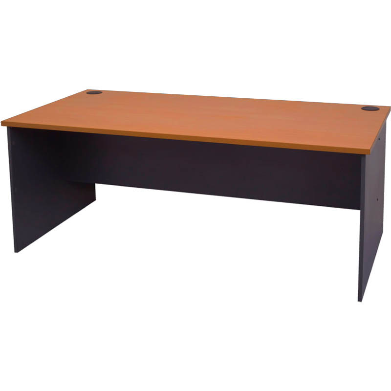 RAPID WORKER OPEN DESK 1200 X 600MM CHERRY/IRONSTONE
