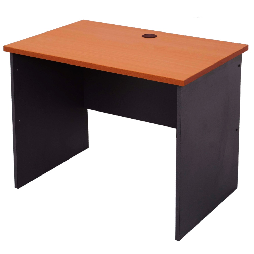 RAPID WORKER OPEN DESK 900 X 600MM CHERRY/IRONSTONE