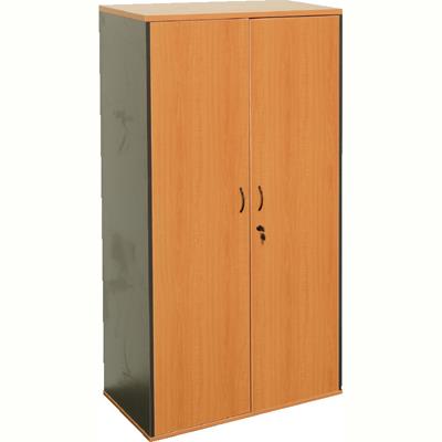 RAPID WORKER CUPBOARD LOCKABLE 1800 X 900 X 450MM CHERRY/IRONSTONE