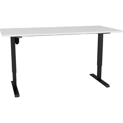 Conset 501-33 Height Adjustable Desk 1500x800x690-1185mm White/Black