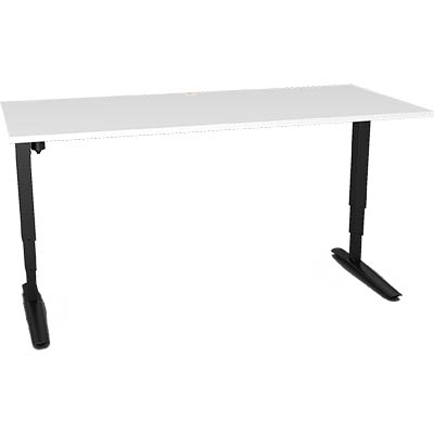 CONSET 501-43 ELECTRIC HEIGHT ADJUSTABLE DESK 1500 X 800 X 640-1275MM WHITE / BLACK