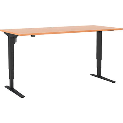 CONSET 501-43 ELECTRIC HEIGHT ADJUSTABLE DESK 1800 X 800 X 640-1275MM BEECH / BLACK