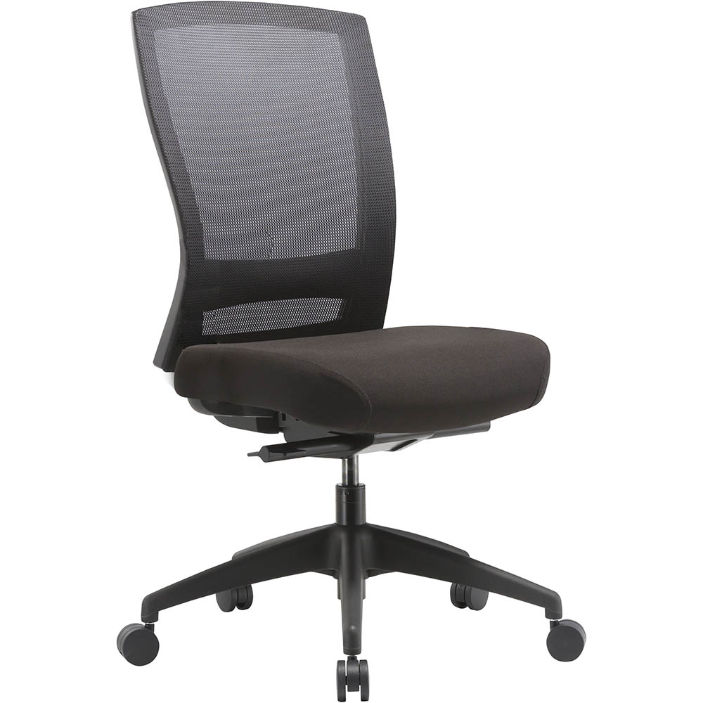 BURO MENTOR HIGH MESH BACK TASK CHAIR NYLON BASE BLACK