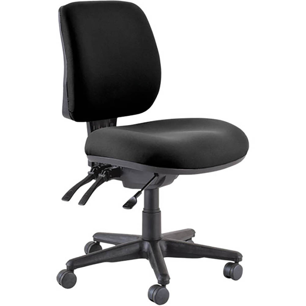 BURO ROMA 3 LEVER MID BACK CHAIR BLACK