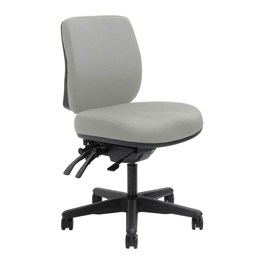 DAL ERGOSELECT SPARK ERGONOMIC CHAIR MEDIUM BACK 3 LEVER SEAT SLIDE BLACK NYLON BASE ICE