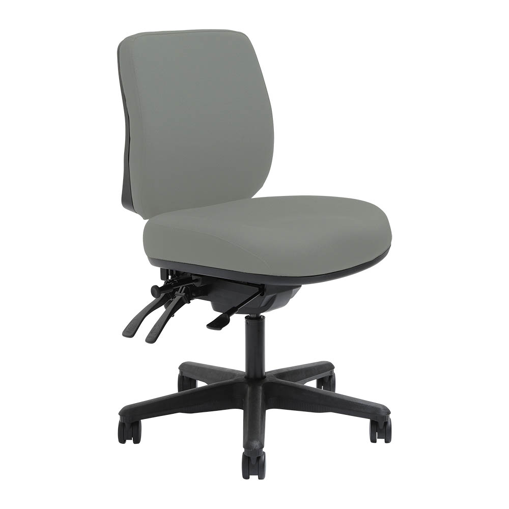 DAL ERGOSELECT SPARK ERGONOMIC CHAIR MEDIUM BACK 3 LEVER SEAT SLIDE BLACK NYLON BASE STEEL