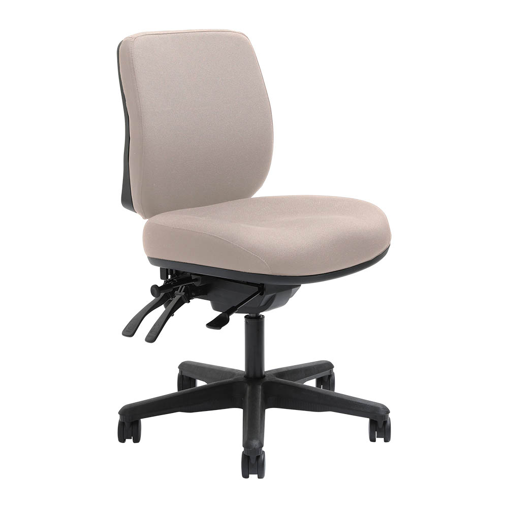 DAL ERGOSELECT SPARK ERGONOMIC CHAIR MEDIUM BACK 3 LEVER SEAT SLIDE BLACK NYLON BASE PETAL