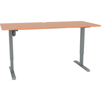 CONSET 501-33 HEIGHT ADJUSTABLE DESK 1800 X 800MM BEECH/SILVER