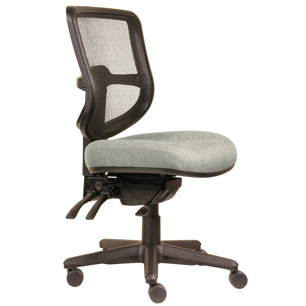 DAL ERGOSELECT SWIFT ERGONOMIC CHAIR MEDIUM MESH BACK 3 LEVER SEAT SLIDE BLACK NYLON BASE SAND