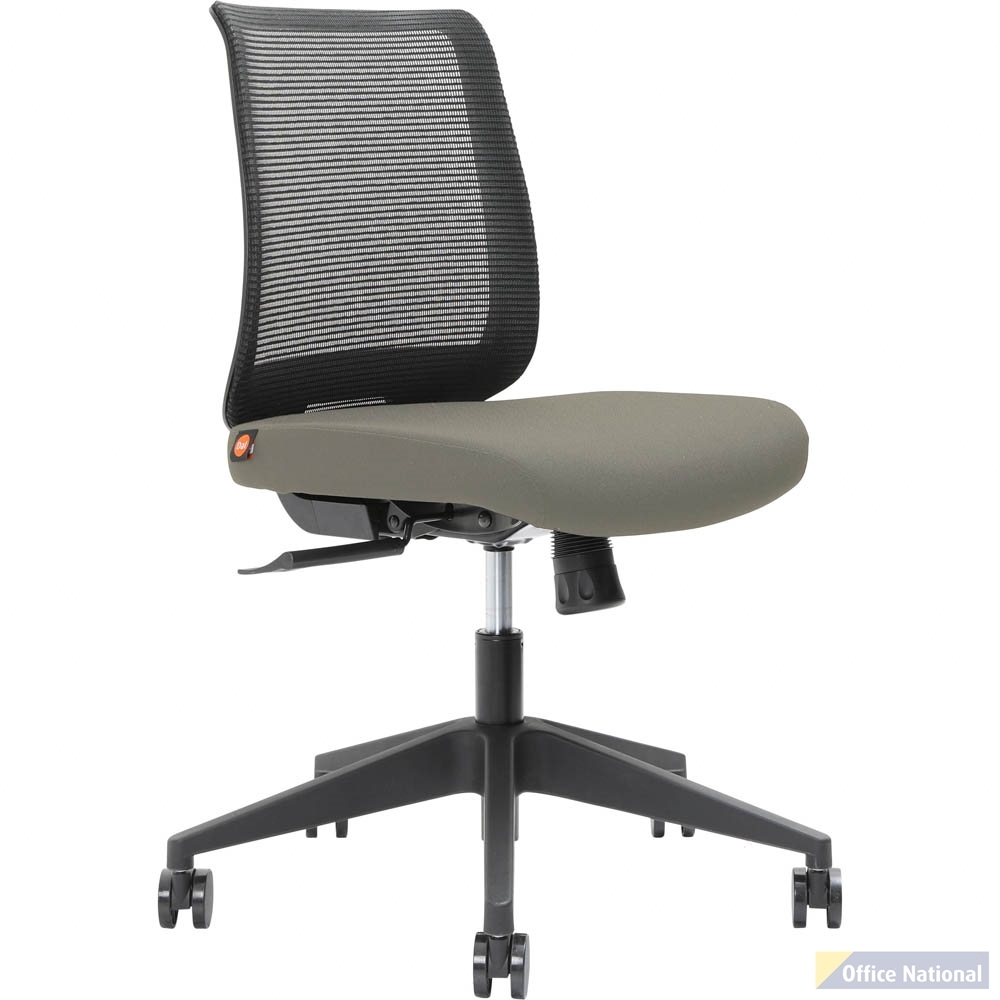 BRINDIS TASK CHAIR LOW MESH BACK NYLON BASE DRIFTWOOD