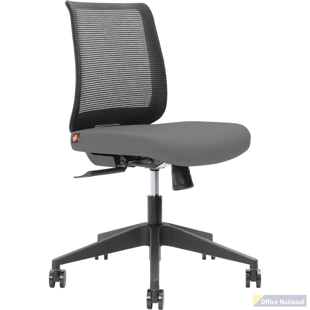 BRINDIS TASK CHAIR LOW MESH BACK NYLON BASE STEEL