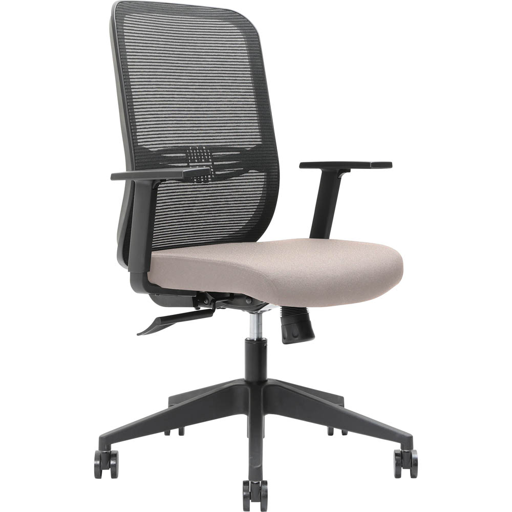 BRINDIS TASK CHAIR HIGH MESH BACK NYLON BASE ARMS PETAL