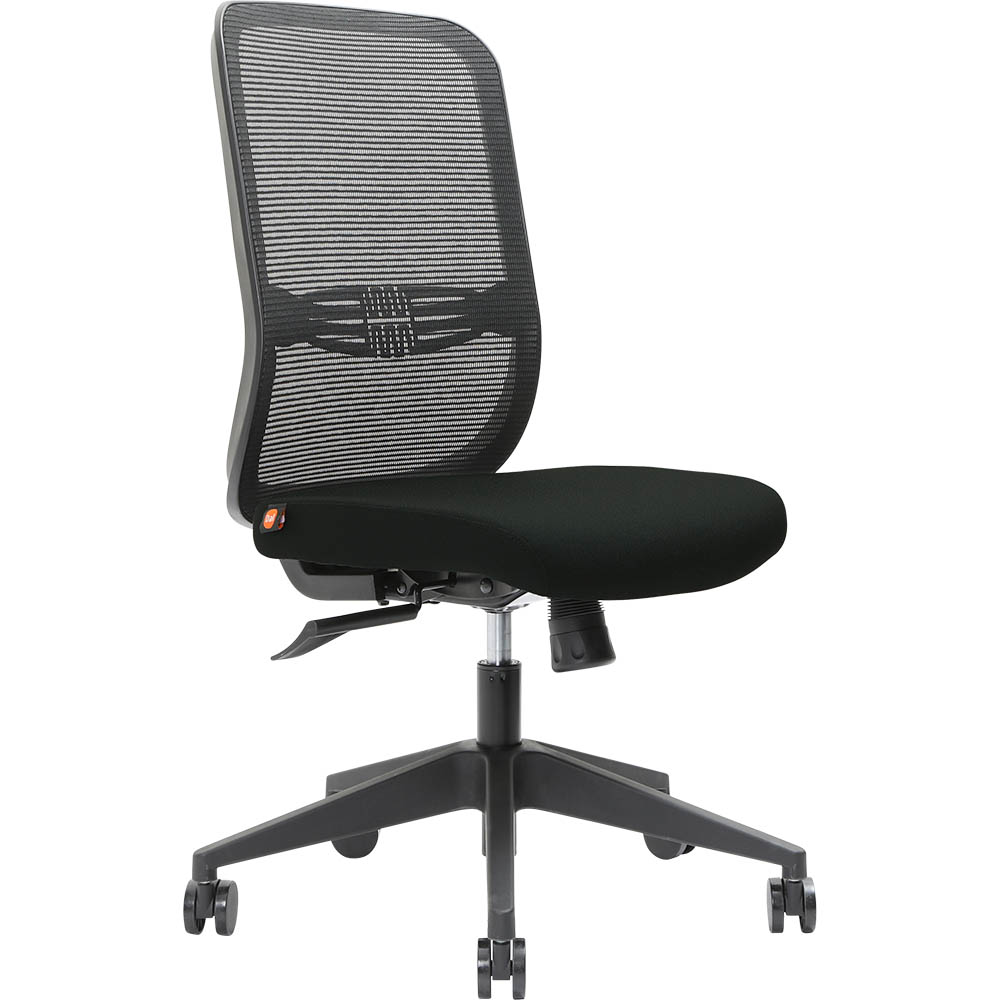 BRINDIS TASK CHAIR HIGH MESH BACK NYLON BASE ONYX