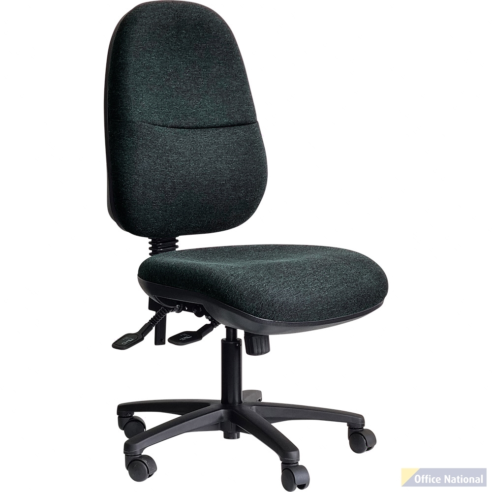 DAL ERGO BC TASK CHAIR HIGH BACK 3-LEVER BLACK NYLON BASE GRAVITY FABRIC NAVY