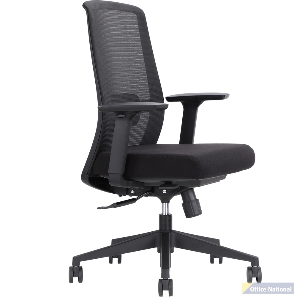 DAL JIRRA PRO CHAIR SYNCHRO HIGH MESH BACK SEAT SLIDE NYLON BASE FABRIC BLACK