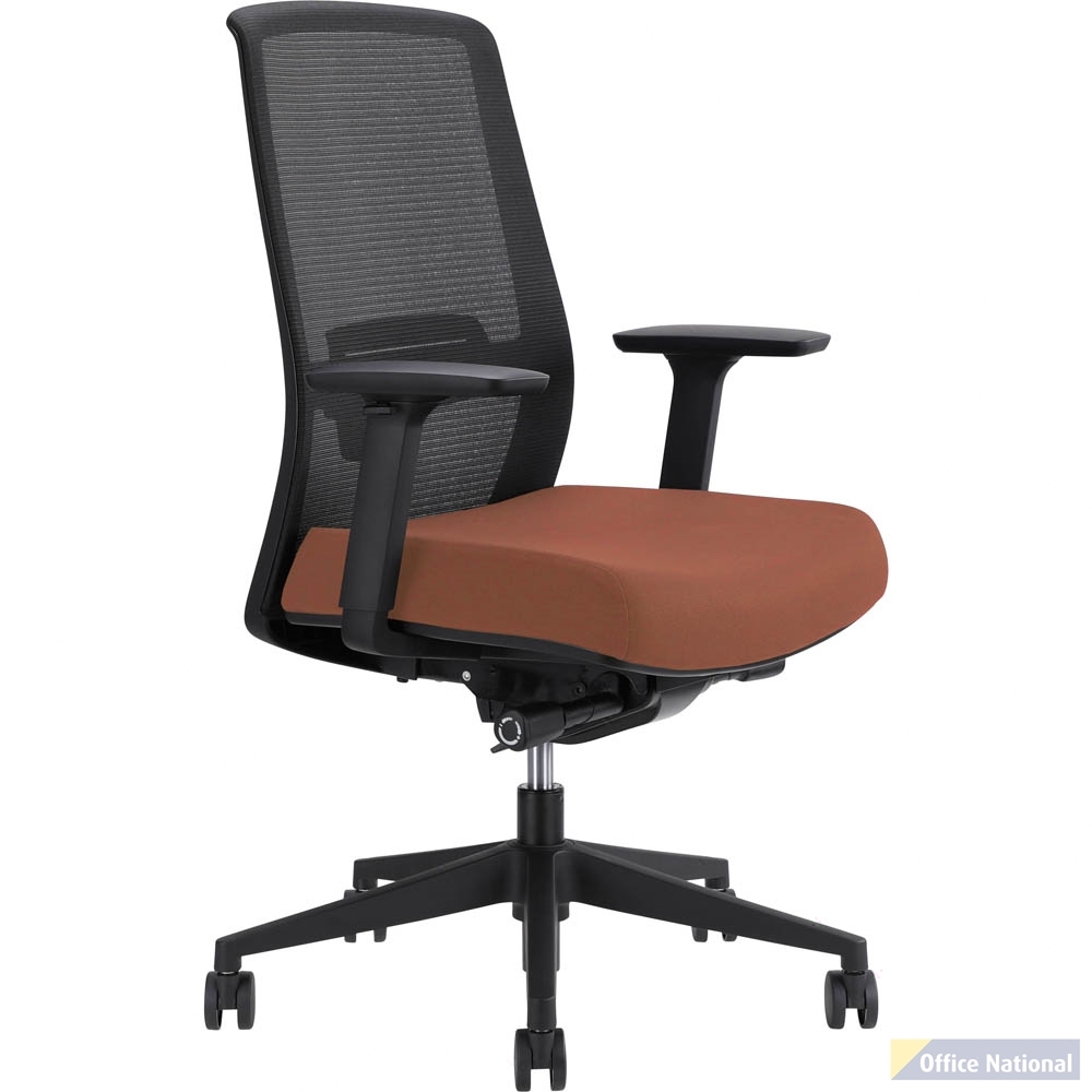 JIRRA SIDE CONTROL SYNCHRO HIGH MESH BACK ARMS BLACK BACK BRICK SEAT