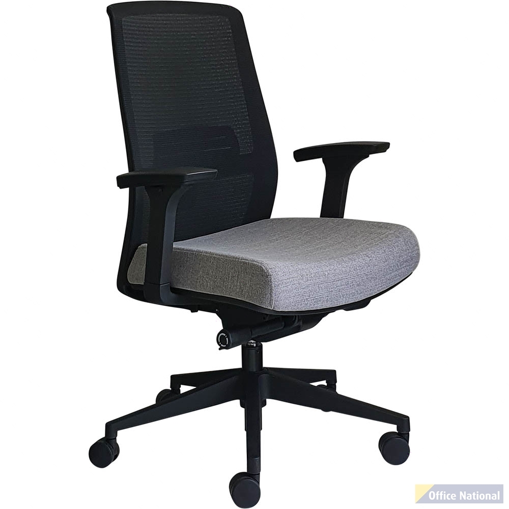 JIRRA SIDE CONTROL SYNCHRO HIGH MESH BACK ARMS BLACK BACK GREY SEAT