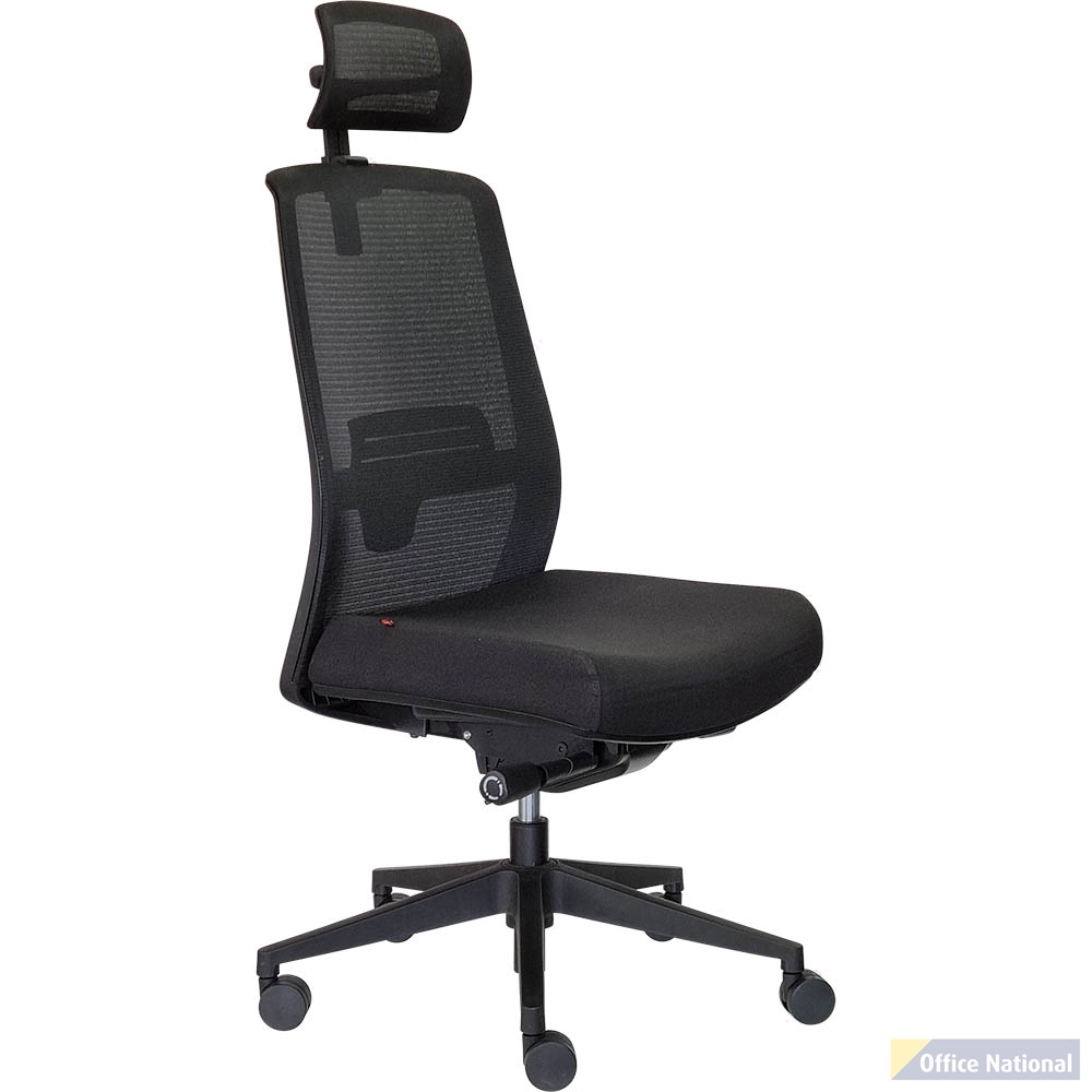 DAL JIRRA SIDE CONTROL SYNCHRO HIGH MESH BACK HEADREST BLACK BACK
