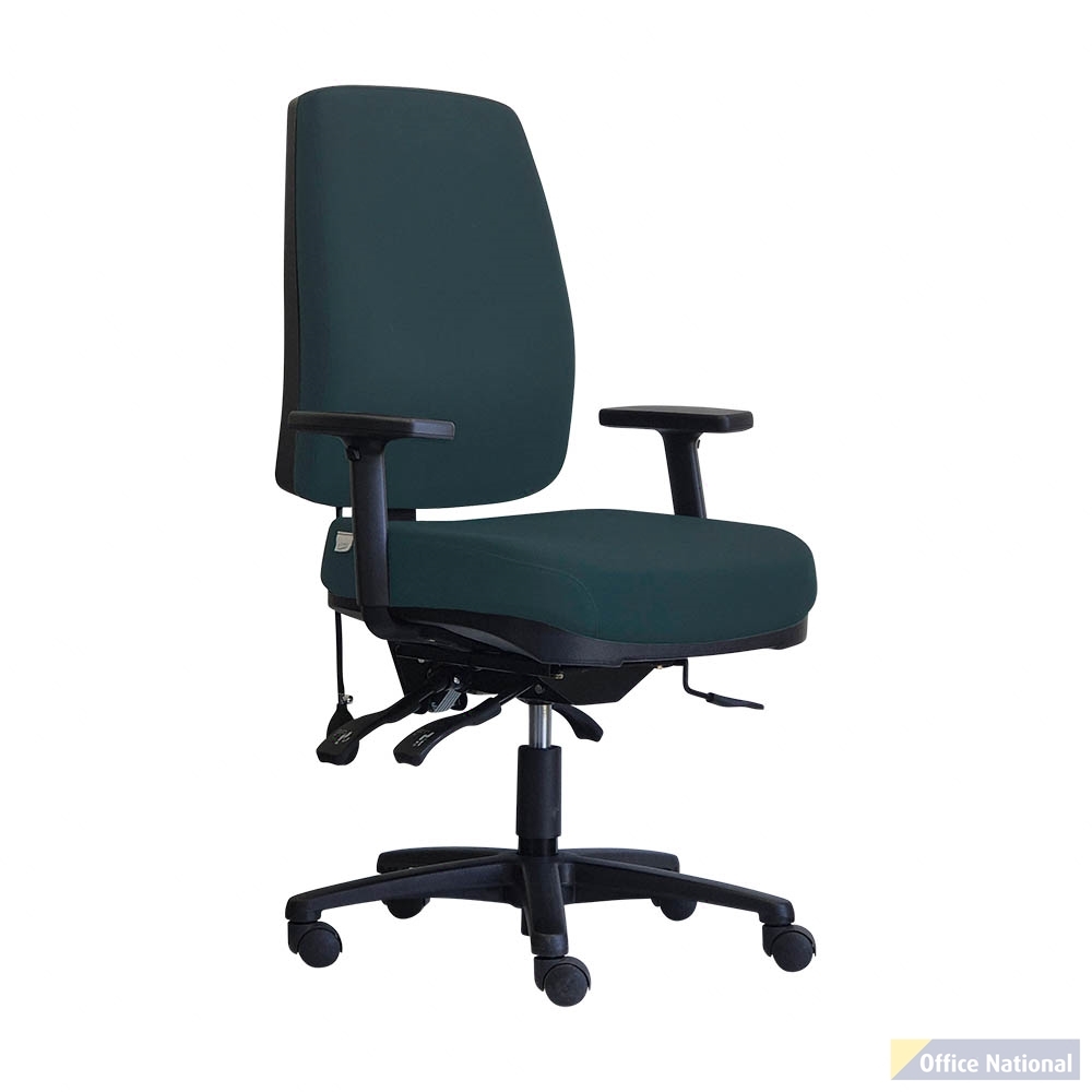 DAL BPLUS HIGH BACK CHAIR LARGE GELTEQ G2SEAT WITH ARMS WARWICK GRAVITY DENIM