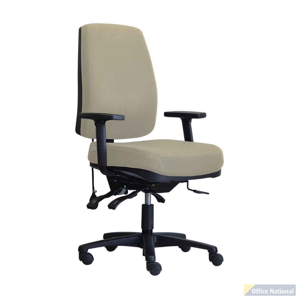 DAL BPLUS HIGH BACK CHAIR LARGE GELTEQ G2SEAT WITH ARMS WARWICK GRAVITY DRIFTWOOD