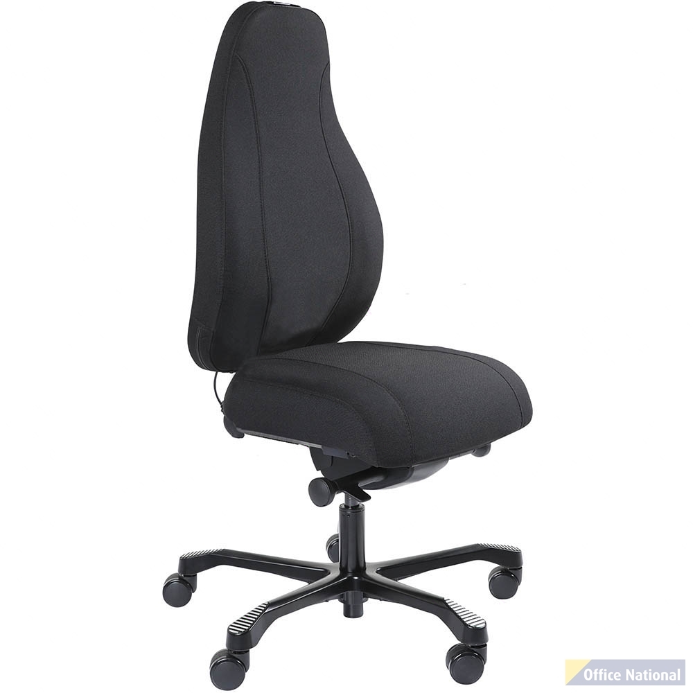 SERATI HIGH BACK CHAIR PRO-CONTROL SYNCHRO BLACK ALUMINIUM BLACK
