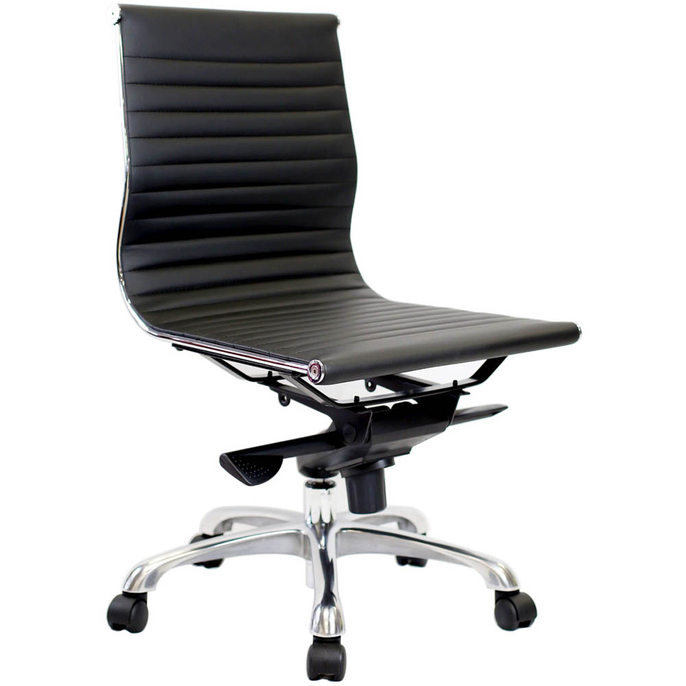 AERO MANAGERS CHAIR MEDIUM BACK PU BLACK