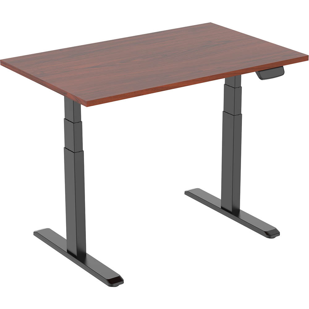 ERGOVIDA EED-623D ELECTRIC SIT-STAND DESK 1800 X 750MM BLACK/DARK WALNUT
