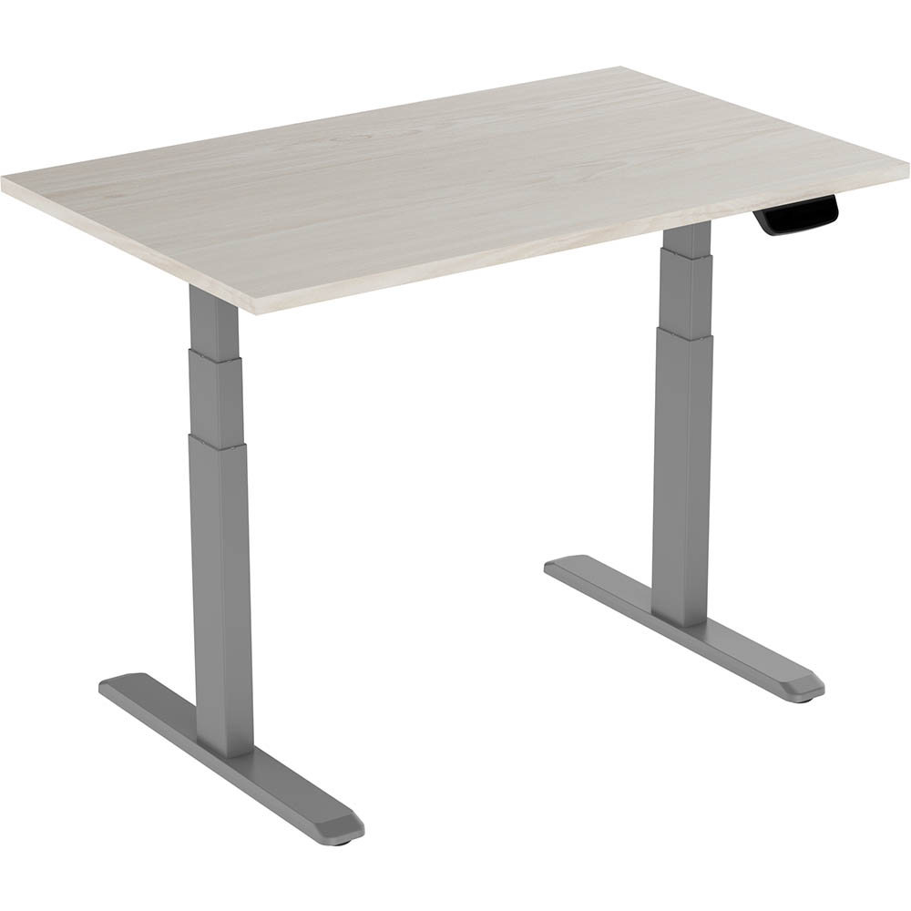 ERGOVIDA EED-623D ELECTRIC SIT-STAND DESK 1800 X 750MM GREY/LIGHTWOOD