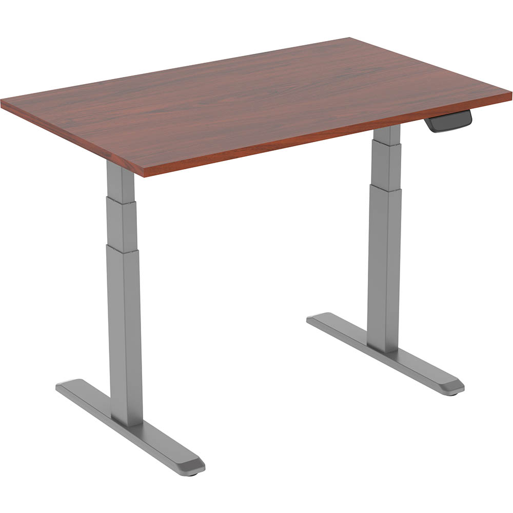 ERGOVIDA EED-623D ELECTRIC SIT-STAND DESK 1800 X 750MM GREY/DARK WALNUT