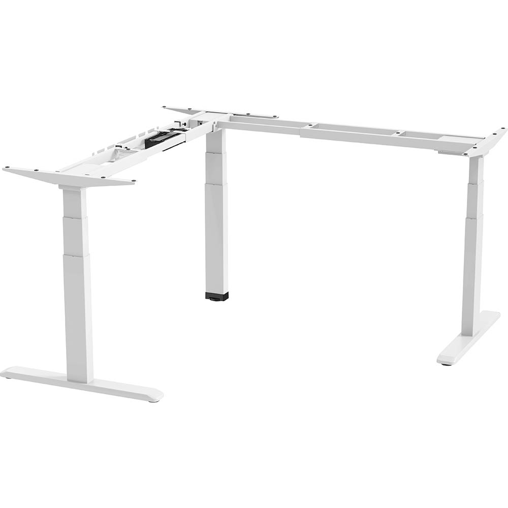 ERGOVIDA EED-633D ELECTRIC SIT-STAND CORNER DESK WHITE FRAME ONLY