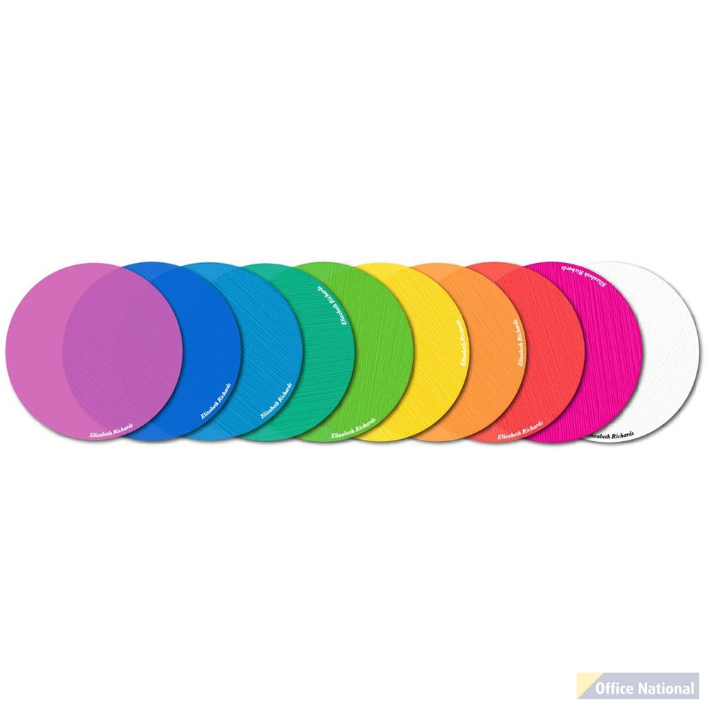 ELIZABETH RICHARDS ON YOUR MARKS HOOK AND LOOP DOTS 140MM ASSORTED PACK 10