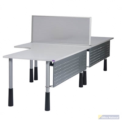 SYLEX ICESCREEN DESK MOUNTED SCREEN 1800 X 500MM GREY