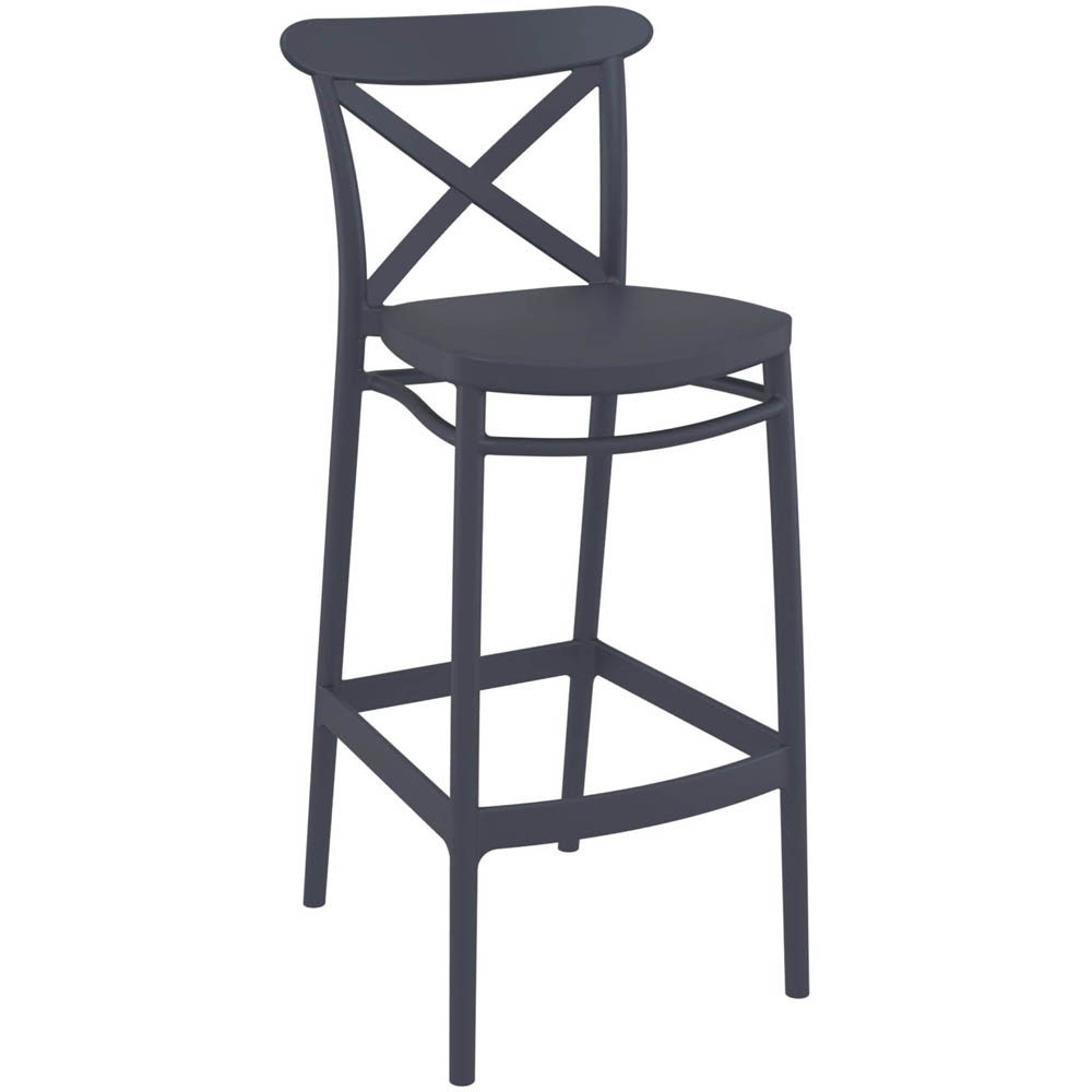 Siesta Cross Barstool 750mm Anthracite