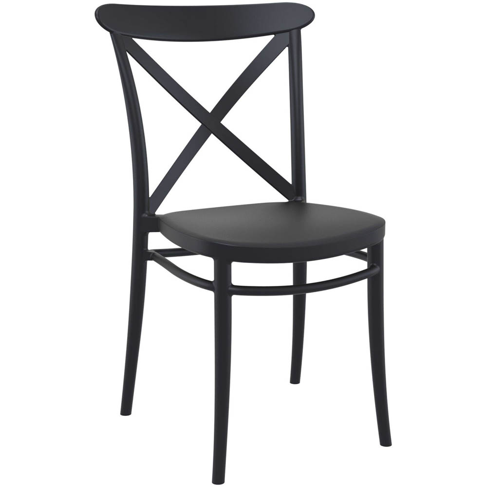 Siesta Cross Chair 440mm Black
